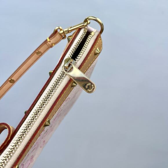 🌸SOLD🌸Louis Vuitton Vintage Pink Monogram Cherry Blossom Pochette Accessories - Picture 13 of 16